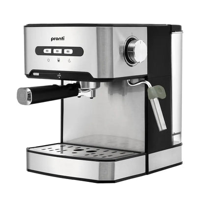 Pronti 1.6l Automatic Coffee Espresso Machine with Steam Frother