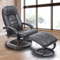 Pu Leather Massage Chair Recliner Ottoman Lounge Remote