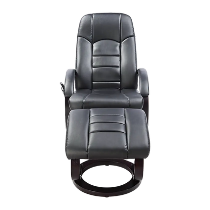Pu Leather Massage Chair Recliner Ottoman Lounge Remote