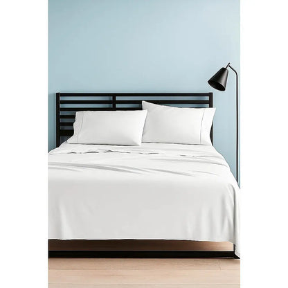 Queen Bed Sheet Set – 1800 Series Microfiber Deep Pocket Soft & Breathable White