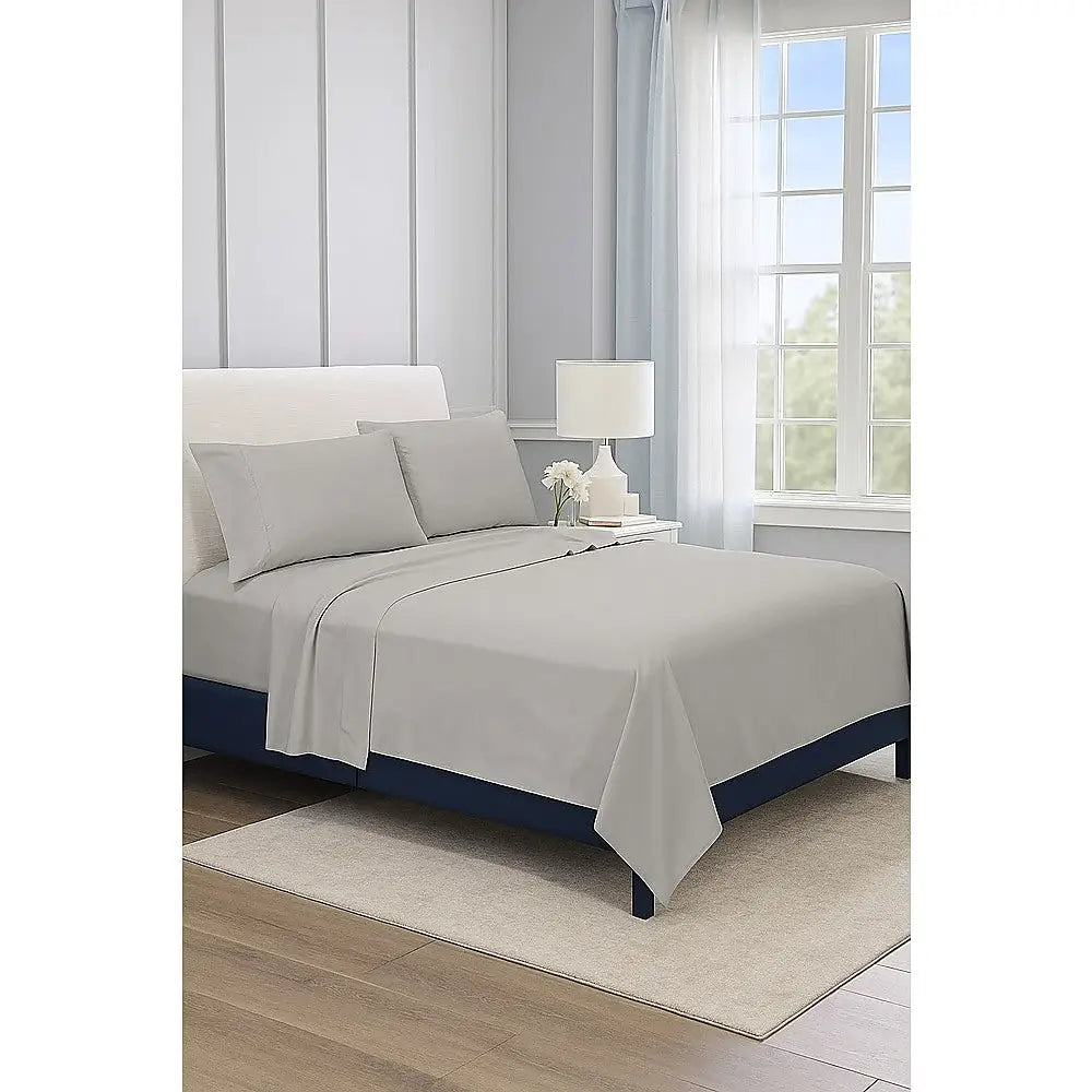 Queen Bed Sheet Set – 1800 Series Microfiber Deep Pocket Soft & Breathable Grey