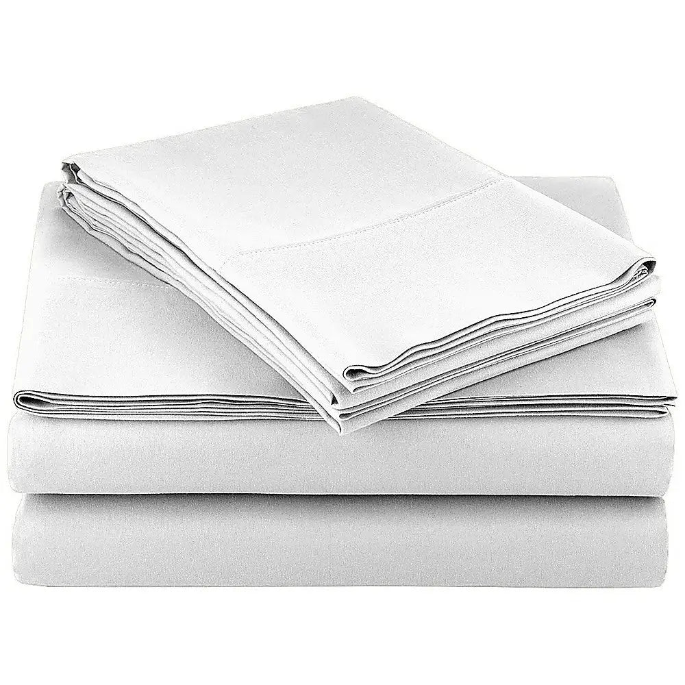 Queen Bed Sheet Set – 1800 Series Microfiber Deep Pocket Soft & Breathable White