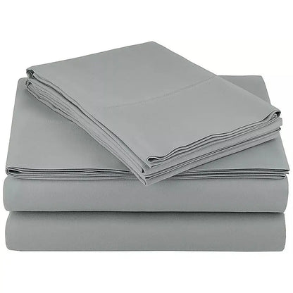 Queen Bed Sheet Set – 1800 Series Microfiber Deep Pocket Soft & Breathable Grey