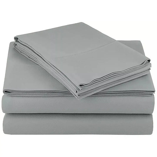 Queen Bed Sheet Set – 1800 Series Microfiber Deep Pocket Soft & Breathable Grey