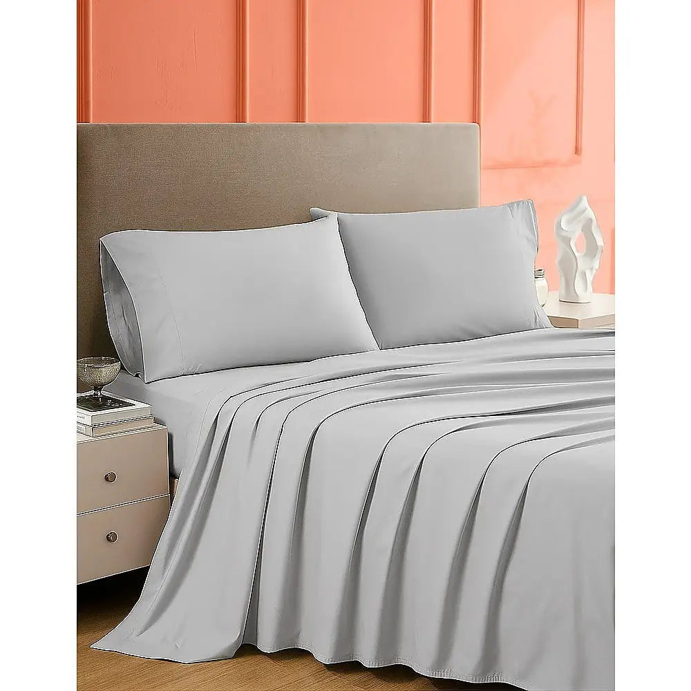 Queen Bed Sheet Set – 1800 Series Microfiber Deep Pocket Soft & Breathable Grey