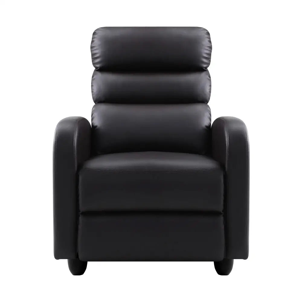 Recliner Armchair Brown Faux Leather Bolivia