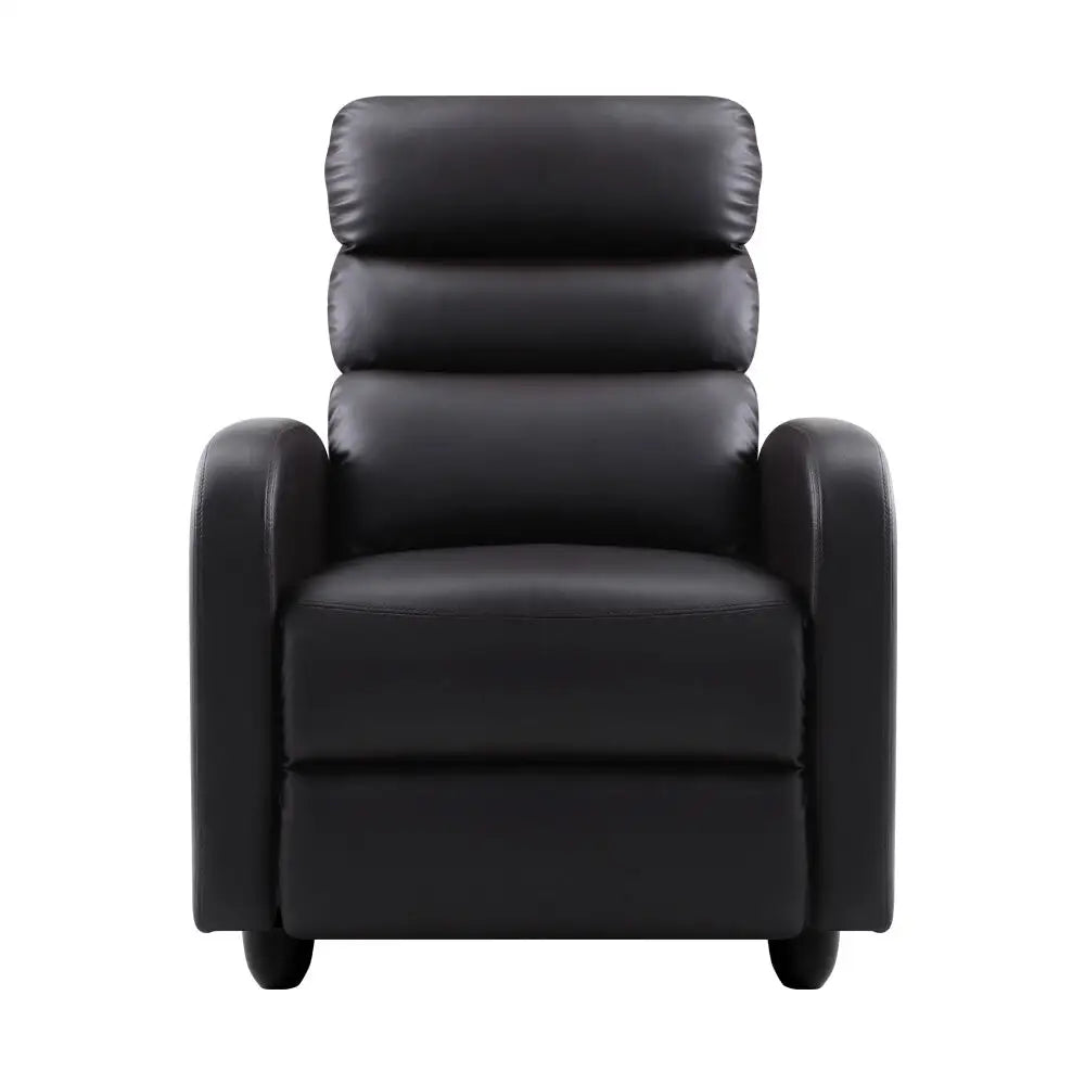 Recliner Armchair Brown Faux Leather Bolivia