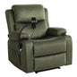 Recliner Chair Heated Massage with Phone Holder Velvet