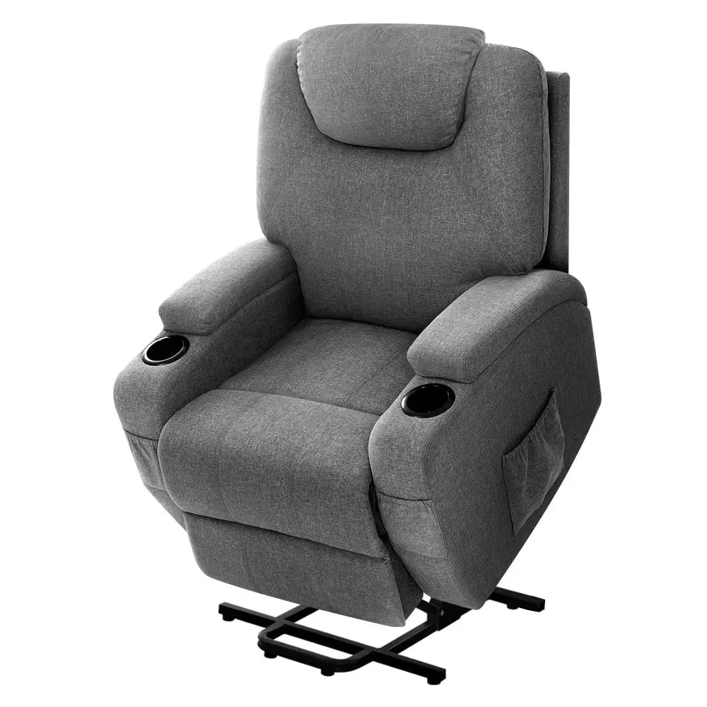Recliner Chair Lift Assist Heated Massage Velvet Milio