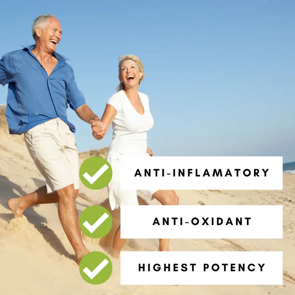 Refill Bag - Organic 270 Vegan Curcumin Extract Capsules/ 3 Month Supply | Blue White Beachwear Ensemble Active