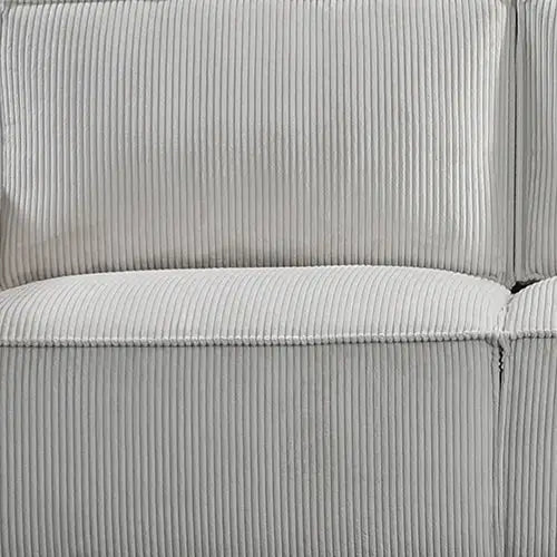 Reno 3 Seater Sofa Beige Colour Fabric Upholstery Wooden Structure Knock Down Feature in Back & Arms