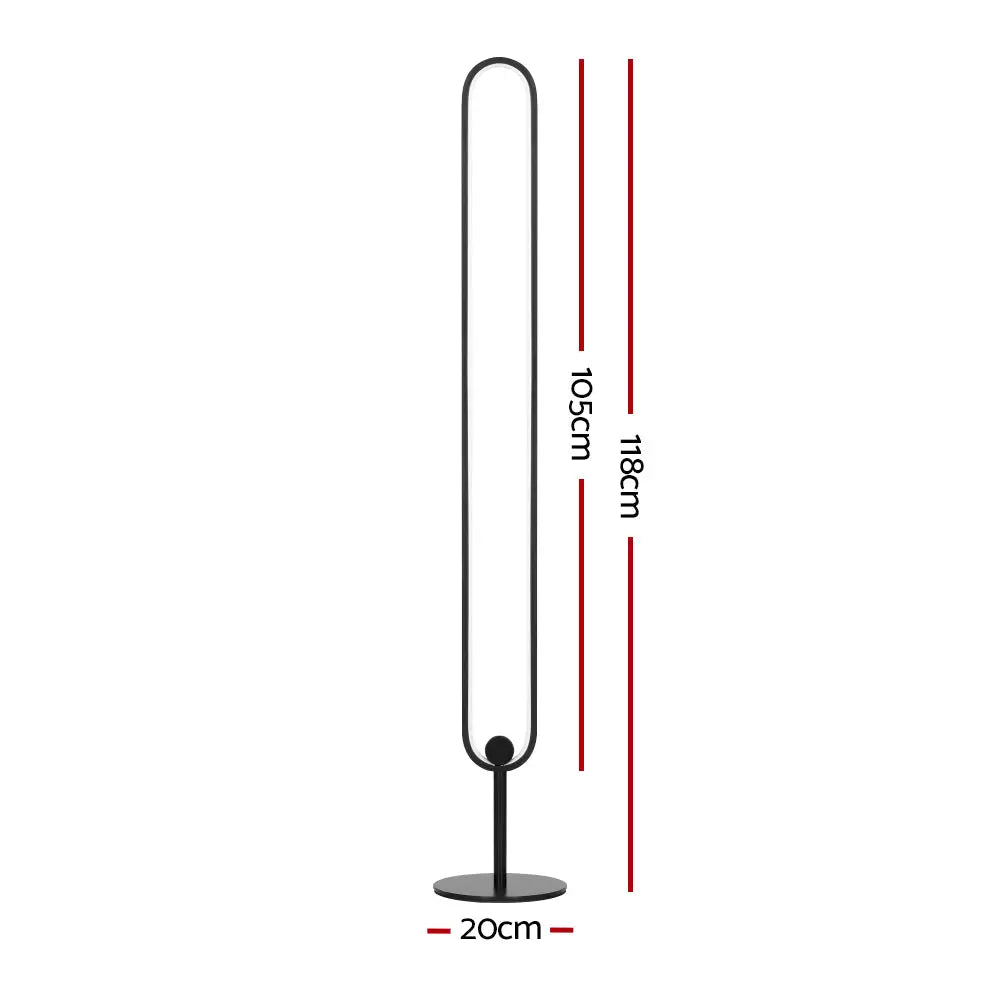 Rgb Led Floor Lamp Remote Control Corner Light Stand Gaming Room 118cm