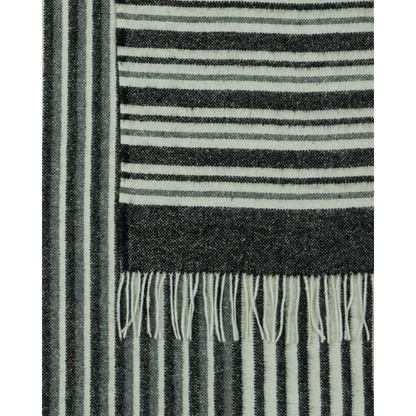 Richmond Throw - Reclaimed Wool Blend - Monochrome