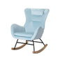 Rocking Chair Armchair Pillow Velvet Blue