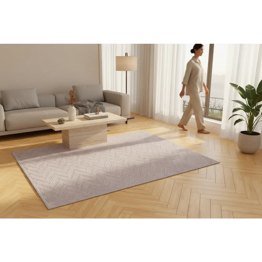 Rug 120x160cm Area Washable Mat Large Carpet Microfiber Ripple