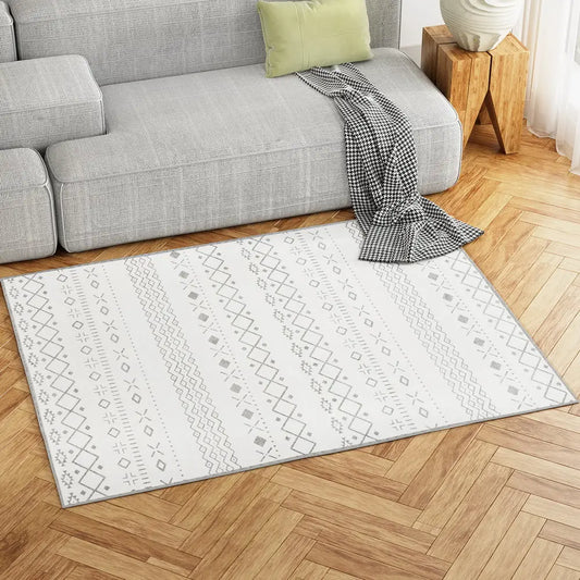 Rug 120x160cm Area Washable Mat Large Carpet Soft Short Pile Una
