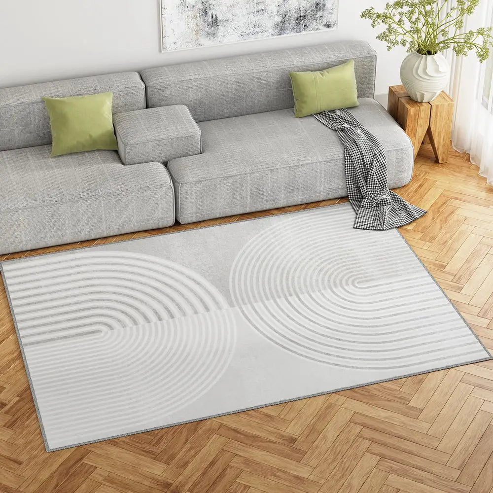 Rug 160x230cm Area Washable Mat Large Carpet Faux Rabbit Fur Cyril