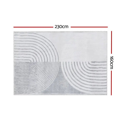 Rug 160x230cm Area Washable Mat Large Carpet Faux Rabbit Fur Cyril