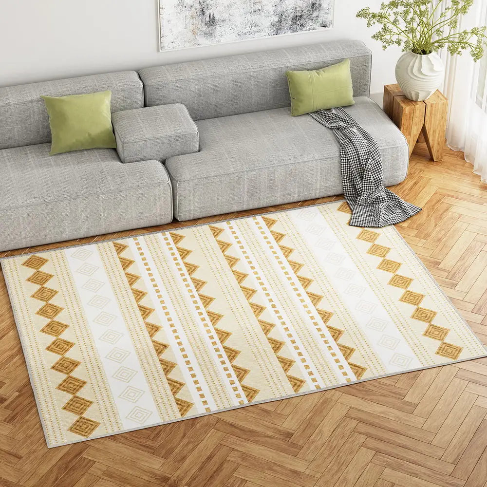 Rug 160x230cm Area Washable Mat Large Carpet Soft Short Pile Ella