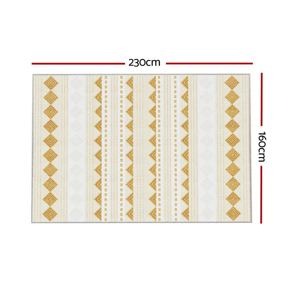Rug 160x230cm Area Washable Mat Large Carpet Soft Short Pile Ella