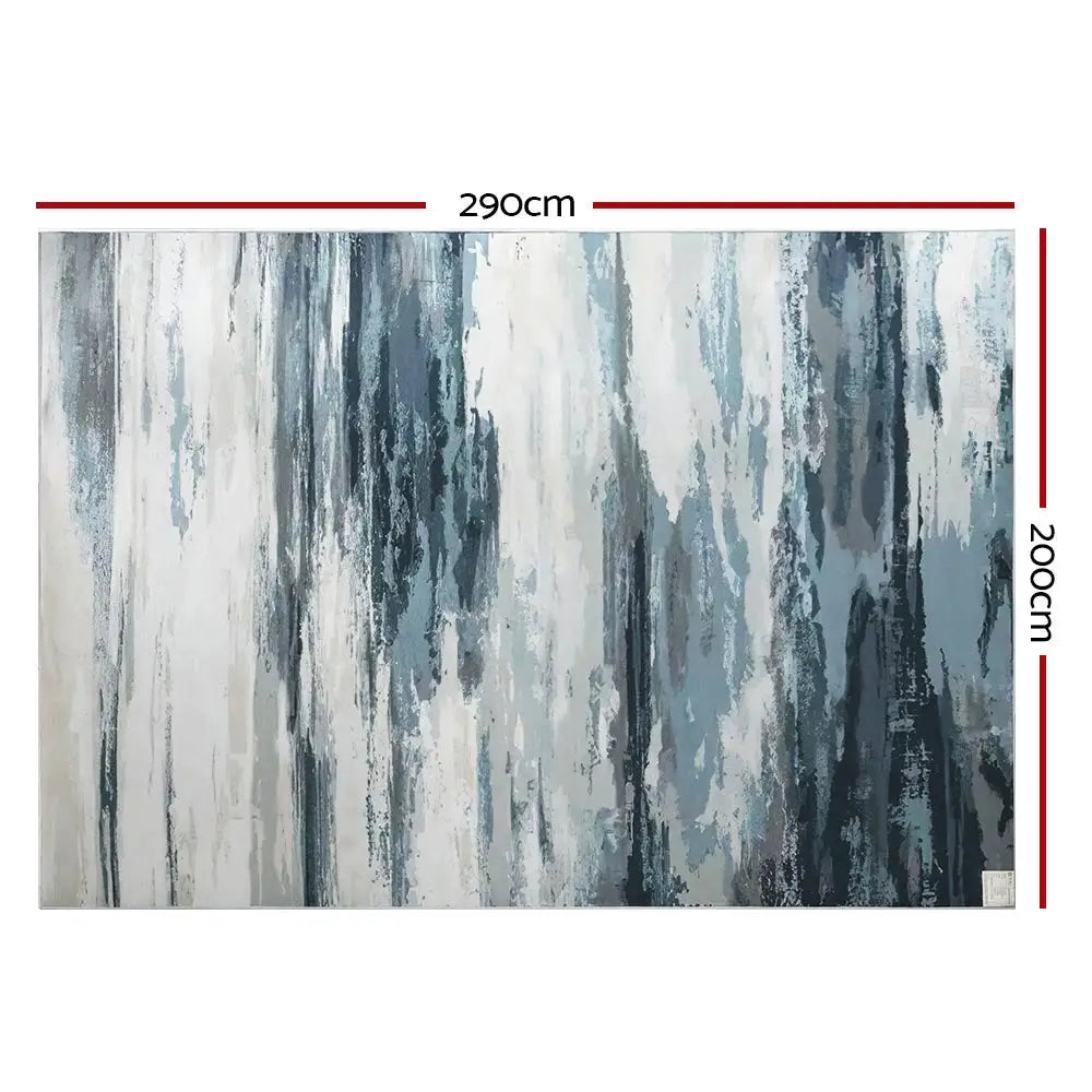 Rug 200x290cm Area Washable Mat Large Carpet Soft Short Pile Poca