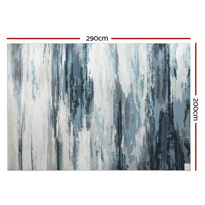 Rug 200x290cm Area Washable Mat Large Carpet Soft Short Pile Poca