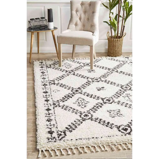 Saffron 33 White by Rug Culture - 400x300cm - Rectangle