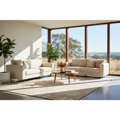 Sahara Abel Natural Rugs by Rug Culture-280x190cm - Rectangle