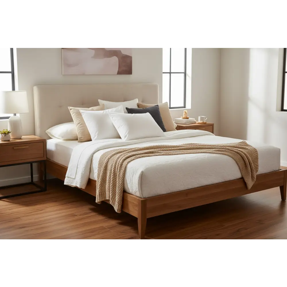 Set of 2 Stain Resistant Pillow Protectors Standard