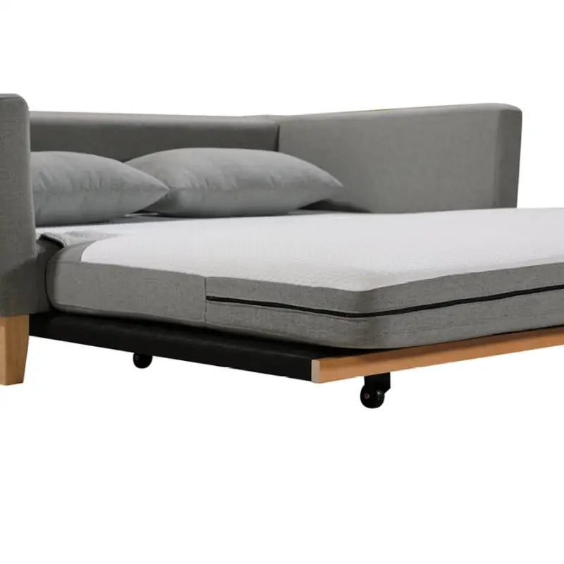 Shasa 2 Seater Pull-out Sofa Bed Grey Celadon