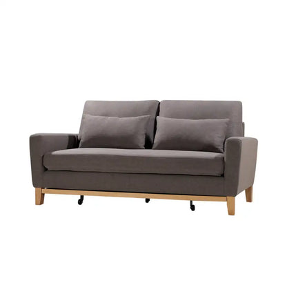 Shasa 2 Seater Pull-out Sofa Bed Grey Taupe