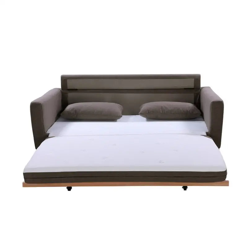 Shasa 2 Seater Pull-out Sofa Bed Grey Taupe