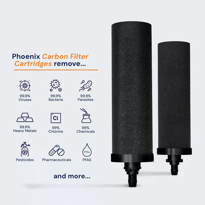 Phoenix Smart Carbon Filter Cartridges - Pack of 2