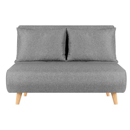 Sofa Bed 2 Seater Convertible Couch Recliner Lounge Chair Linen