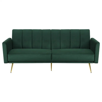 Sofa Bed 3 Seater Couch Convertible Lounge Adjustable Arm Recliner Velvet