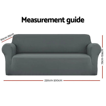 Sofa Cover Couch Covers 4 Seater Stretch Grey