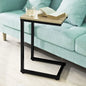 Sofa Side Table for Coffee Time | Sleek Black Metal Frame Light