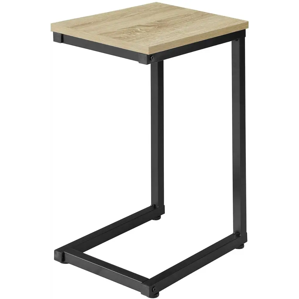 Sofa Side Table for Coffee Time | Modern Black Metal Frame Table