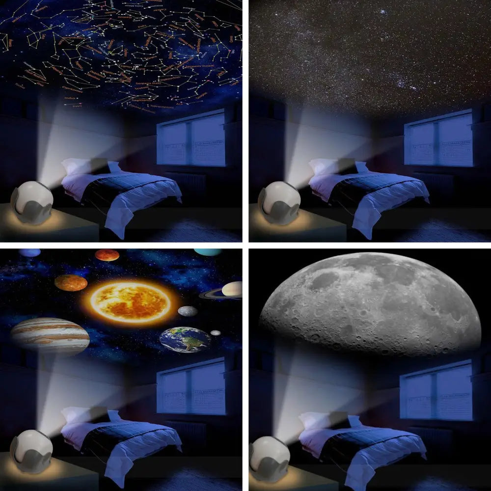 Solar System Star Light Projector Stem Toy - Space Planet Moon Galaxy Night Lights