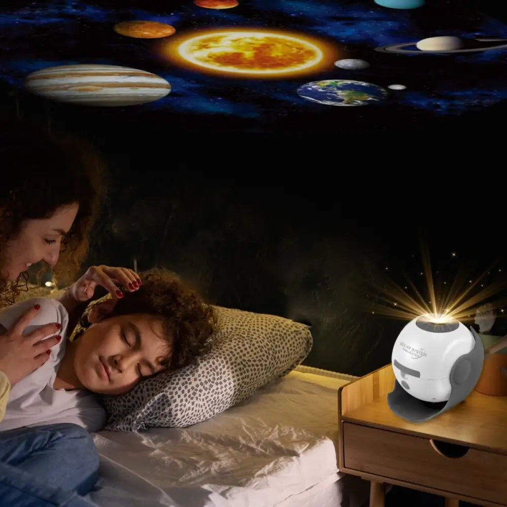 Solar System Star Light Projector Stem Toy - Space Planet Moon Galaxy Night Lights