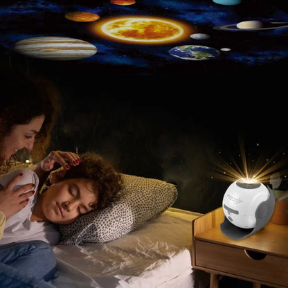 Solar System Star Light Projector Stem Toy - Space Planet Moon Galaxy Night Lights