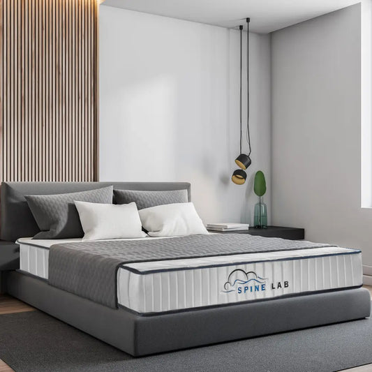 Spine-lab Mattress 5 Zone 21cm Medium Firm Foam Bonnell Spring - King - White