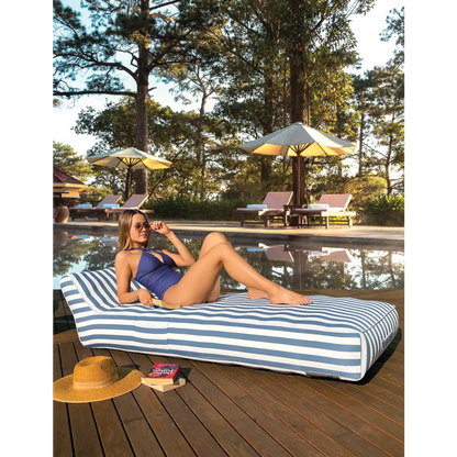 Spire Paradisus Luxury Pool Lounge Blue Stripe Rl-884b