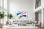 abstract wall art 120x80cm australia