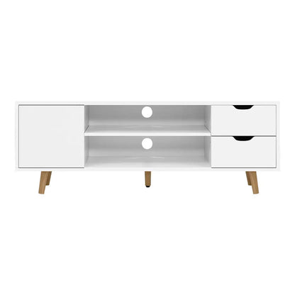 Tv Cabinet Entertainment Unit 120cm White Larin