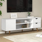 Tv Cabinet Entertainment Unit 120cm White Larin