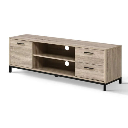 Tv Cabinet Entertainment Unit 132cm Pine Tania