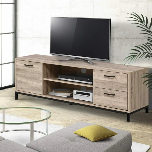 Tv Cabinet Entertainment Unit 132cm Pine Tania