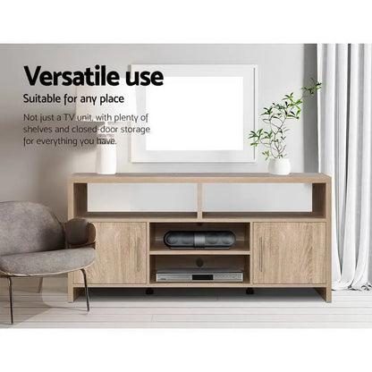 Tv Cabinet Entertainment Unit 140cm Oak Ken
