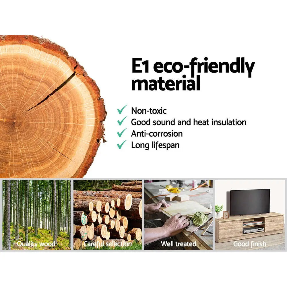 Tv Cabinet Entertainment Unit 160cm Pine Charles